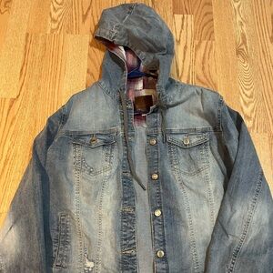 Maurice’s denim and flannel Jean jacket size0X
